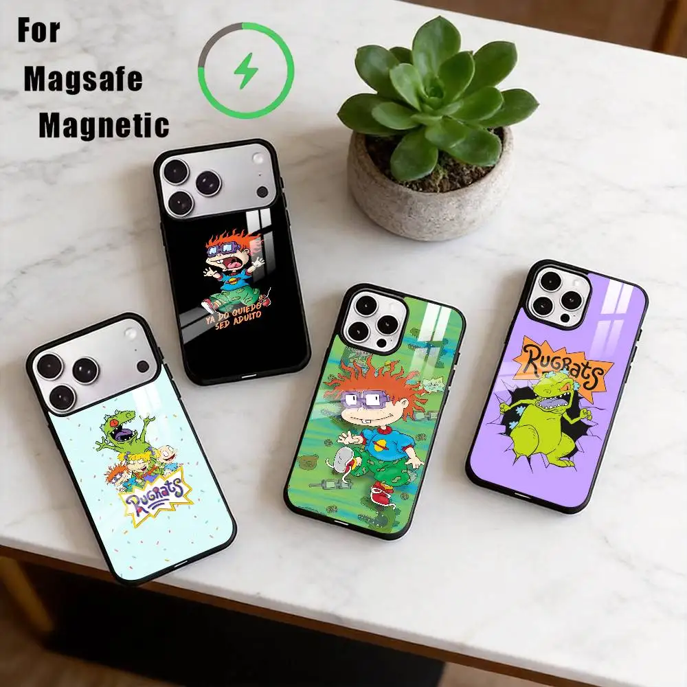 

R-Rugrats Phone Case For iPhone17,16,15,14,13,12,11 Plus,Pro Magnetic with Magsafe Wireless Charging