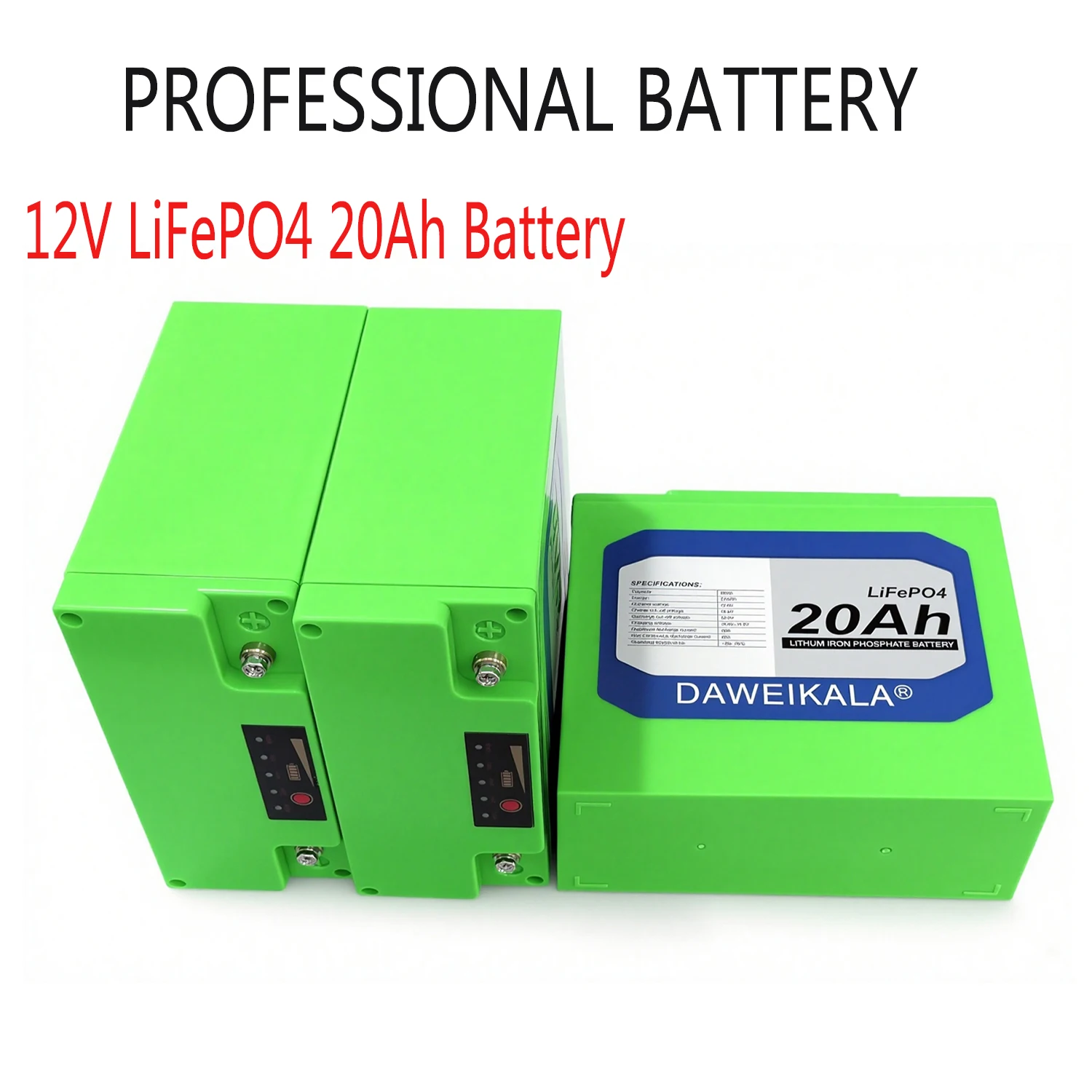 

29 LiFePO4 12V 20Ah Battery 30A BMS Deep Cycle For Power Wheels Fish Finder Lighting Supply Lithium Battery Power display