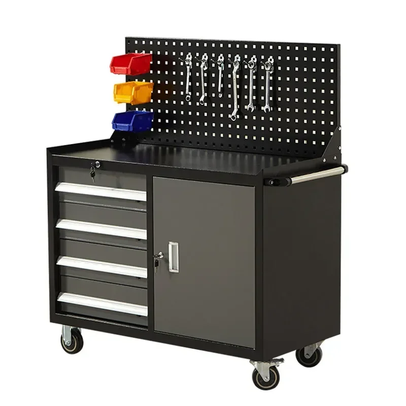 Thickened Tool Cart Trolley Hardware Tool Cabinet Factory Auto Repair Multifunctional Locker Workshop Parts Iron Box