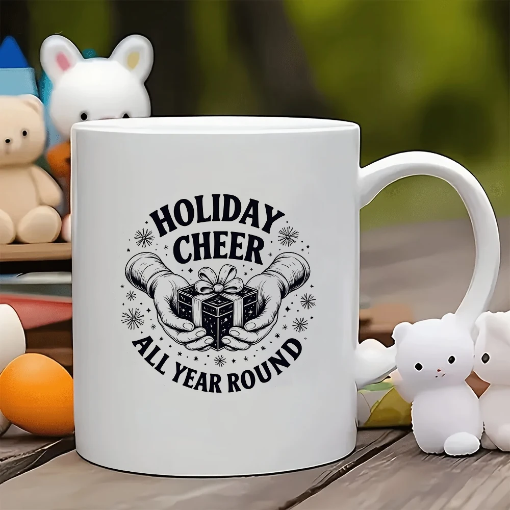 

11oz Mug + Festive Holiday Mug - Christmas Gift Kids Water Cup Family Office Coffee Cup Set