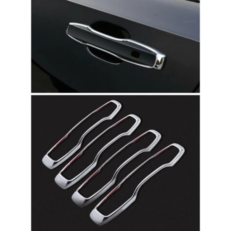 4Pcs Car Door Handle Trim Decoration Is Suitable for Volvo XC60 XC90 S90 V90 2018 2019 2020 Chrome Accessories