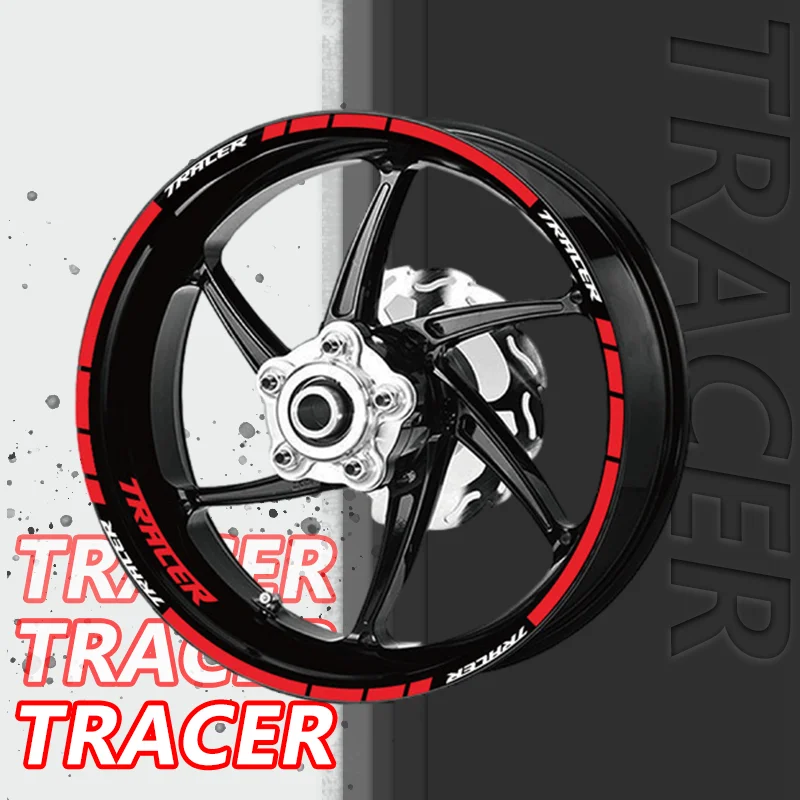 

Moto Wheel Sticker Front Rear Decals Reflective Waterproof Tire Rims Stickers For YAMAHA TRACER 700/GT 900/GT Tracer7 7GT 9GT