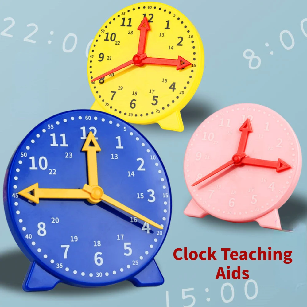 Horloge pour enfants Puzzle jouet éducation précoce aides pédagogiques heure Minute seconde horloge couleur cognitive Montessori jouet horloge modèle