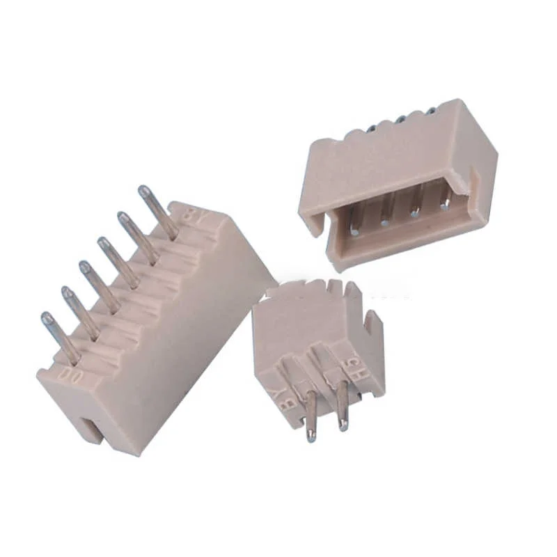 1.5MM pin socket, straight legs 2/3/4/5/6/7/8P, high-temperature resistant, light yellow color