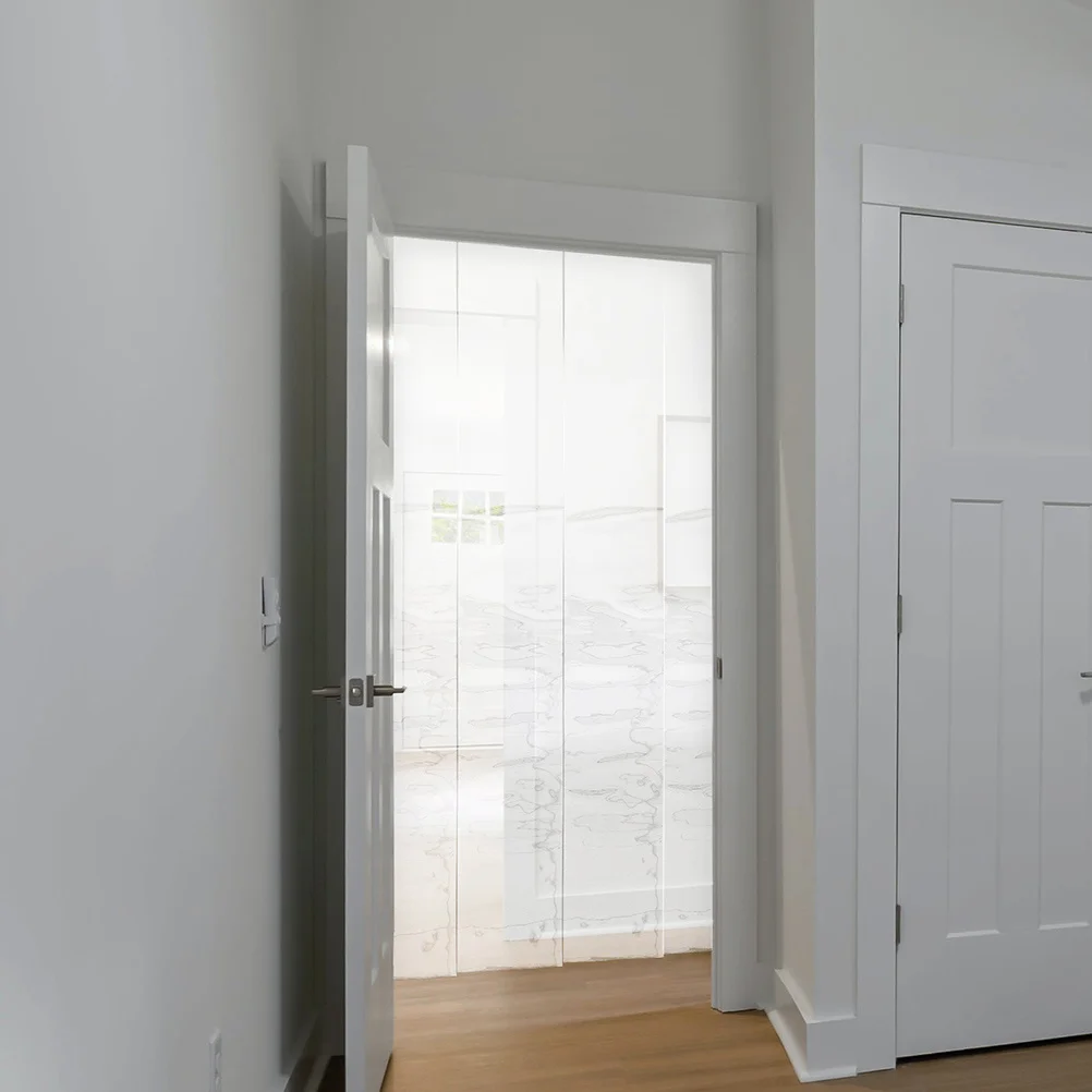 

Windproof Clear Shower Curtain 2m Transparent Partition for Supermarkets and Home Kitchens Visibility Door Curtain