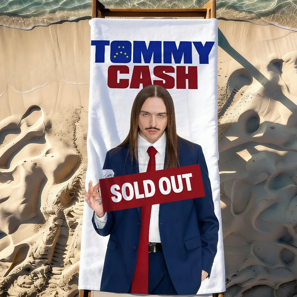 

Пляжное полотенце Singer Tommy Cash, быстросохнущее, для путешествий и кемпинга, пыленепроницаемое, мягкое, легкое, большое