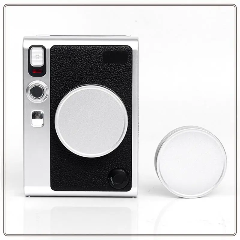 Reliable-Aluminum Alloy Front Lens Cap Camera Lens Cover Protector Hood For Instax Mini EVO Camera Replacement Accessories,Alumi