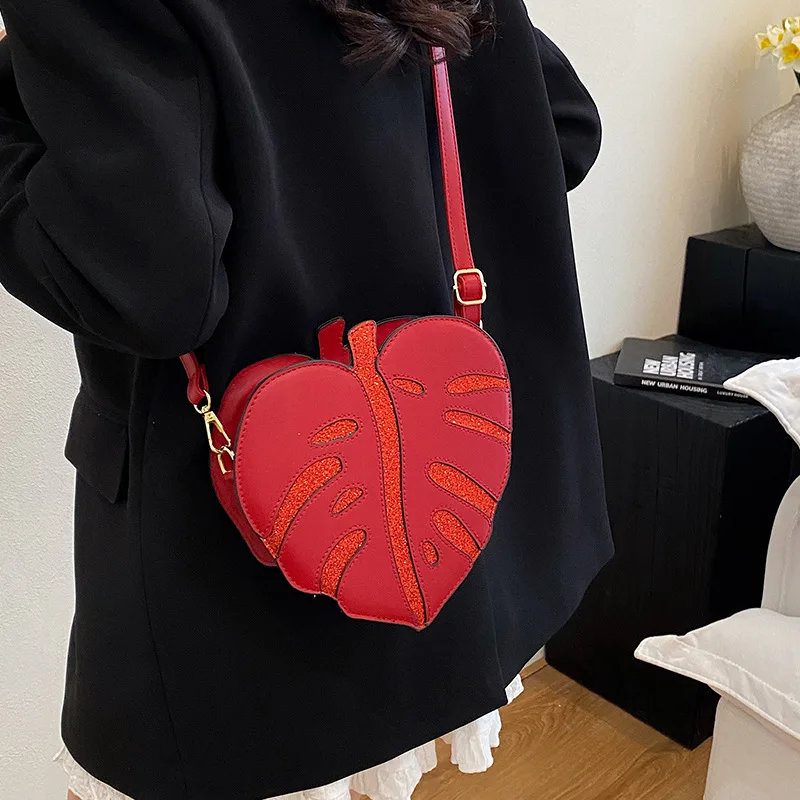 Leaf Banquet Bag Creative Brand Fashion Design New Multiple Colors Elegant Mini Handbag Messenger Bag 2025