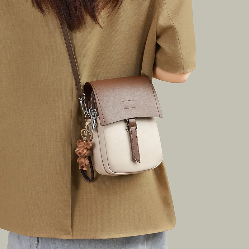 

2026 New Women Genuine Leather Crossbody Bag Lady Delicate Birthday Gifts Luxury Designers Bags Female Chic Mini Cow Leather Bag