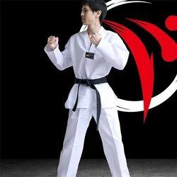 Taekwondo Uniform Adult And Kids Taekwondo Dobok For Men Women Long Sleeve TKD Shirt & Pants Gymnasium Training Suit