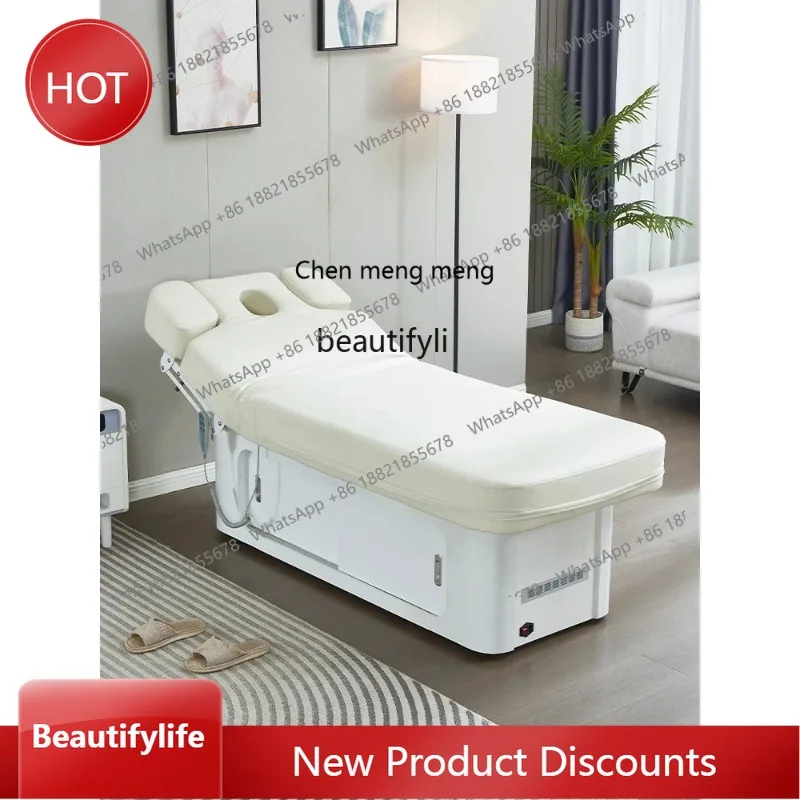 03 Electric Beauty Bed Beauty Salon Latex Multi-Functional Body Tattoo Embroidery Massage Couch Thickened