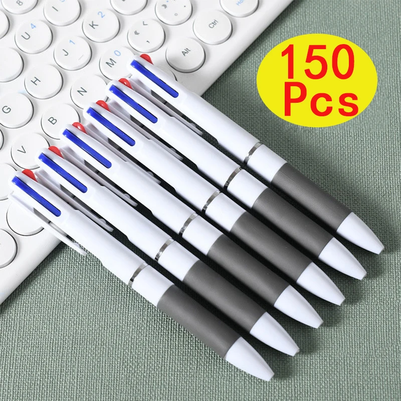 150Pcs Multi-color Ballpoint Pens 0.7mm Plastic Ballpoint Pen 3 Colors Ballpoint Pen Multicolor Pens