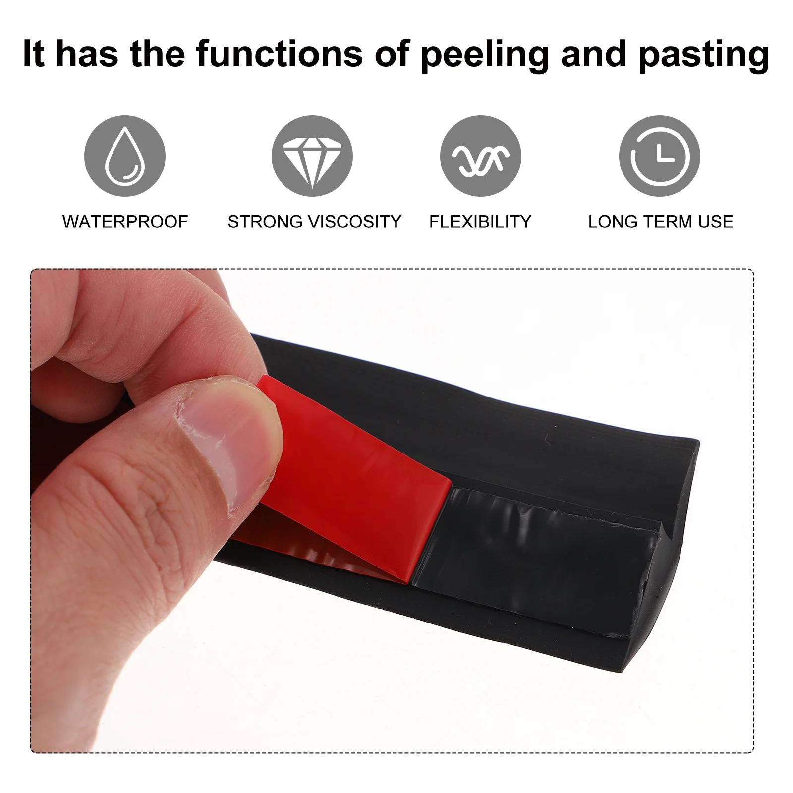 شريط أرضي مصفح، واقي حافة عتبة PVC ذاتي اللصق، سهل التركيب، شريط غطاء أرضي مرن للمساحات الداخلية #1