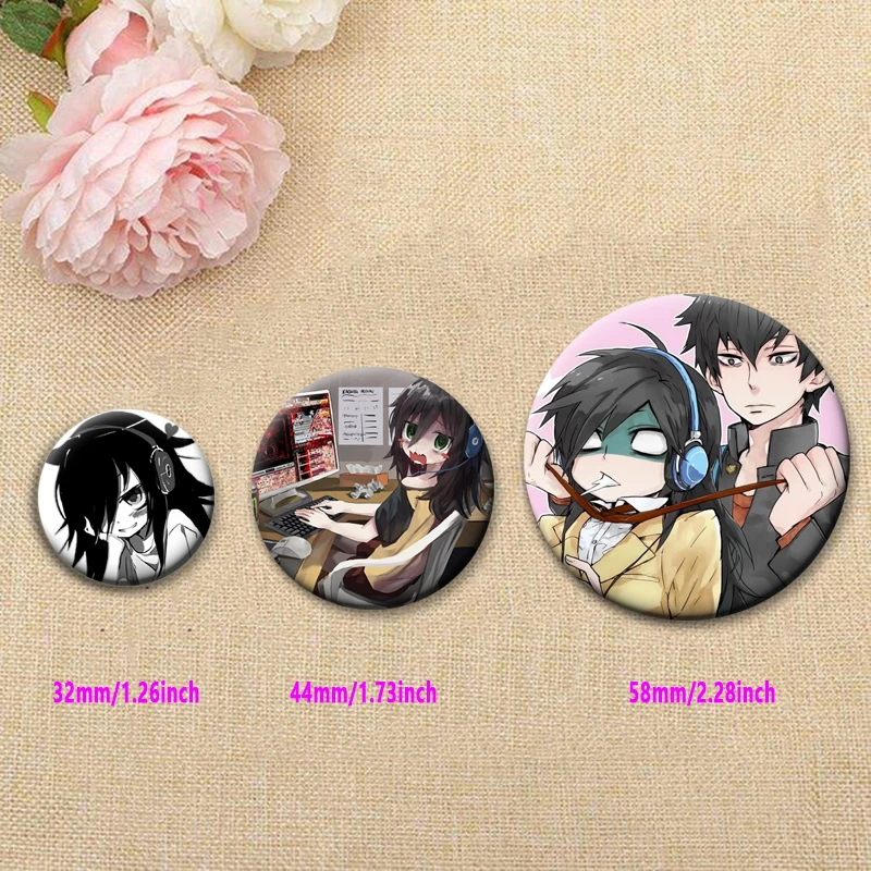 Watashi Ga Motenai No Wa Dou Kangaetemo Omaera Ga Warui! دبابيس أنيمي دبابيس كوروكي توموكو الكرتون شارة حقيبة الملحقات الهدايا #4