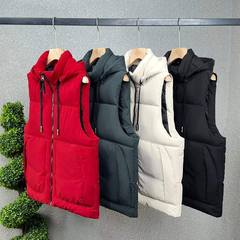 

Thickened Autumn And Winter Vest 2025 Casual Men's Jacket Fashionable Warm Vest Men's Tops Outdoor Clothing