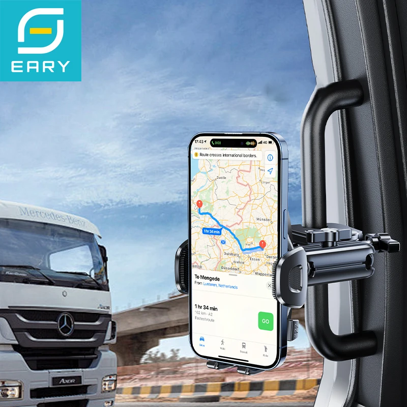 

Eary Car Phone Holder Strongest Clip Truck Stand Mount for Dashboard/Windshield/Vent Bracket for iPhone 17 Pro Max 16 15 Samsung