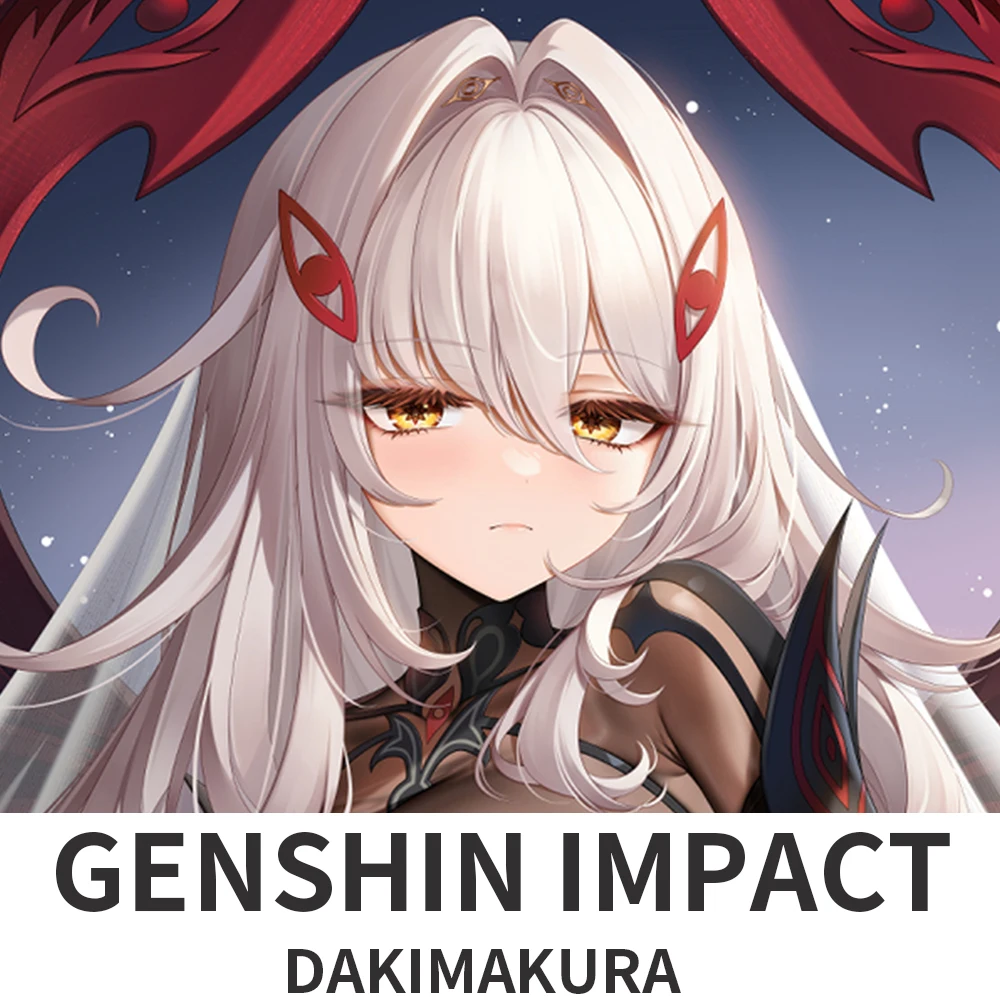 Genshin Impact Ronova Dakimakura Poszewka na Poduszkę do Przytulania Ciała Anime