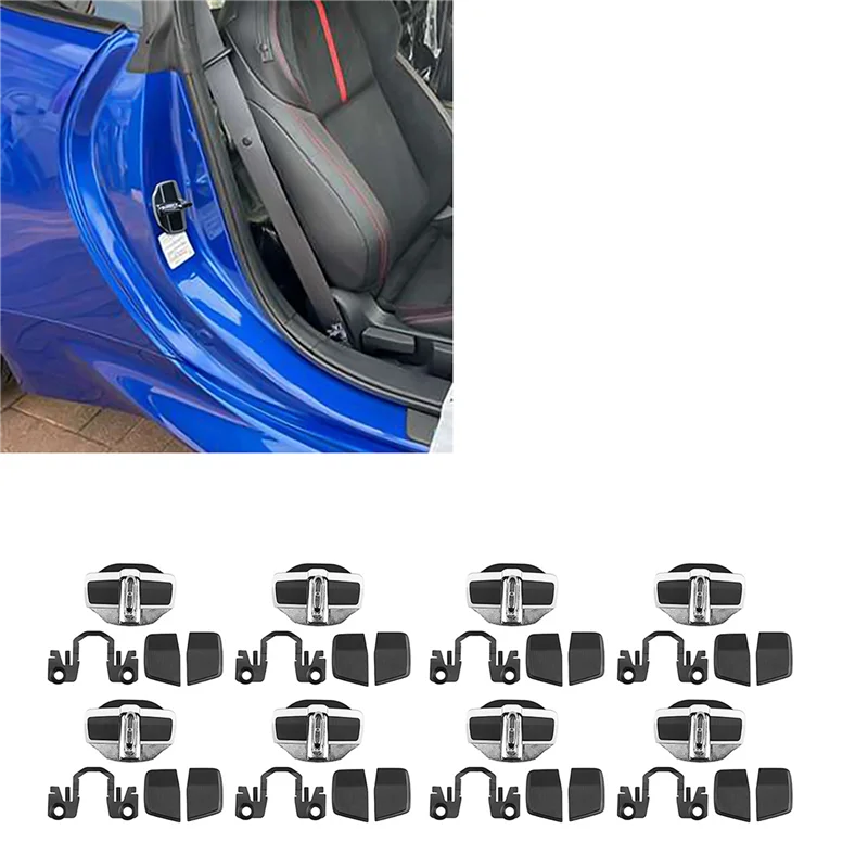 

R1-8Set TRD Door Lock Stabilizer Protector Latches Stopper Covers For Subaru All Series BRZ XV Forester Legacy Outback WRX Durab
