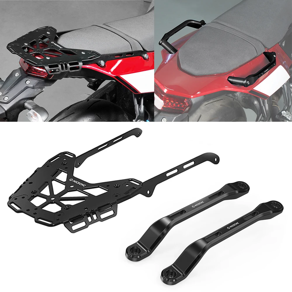 For Yamaha Tenere 700 XTZ700 T700 2019-2024 2020 2021 2022 2023 Motorcycle Passenger Rear Grab Handle Luggage Rack Aluminum