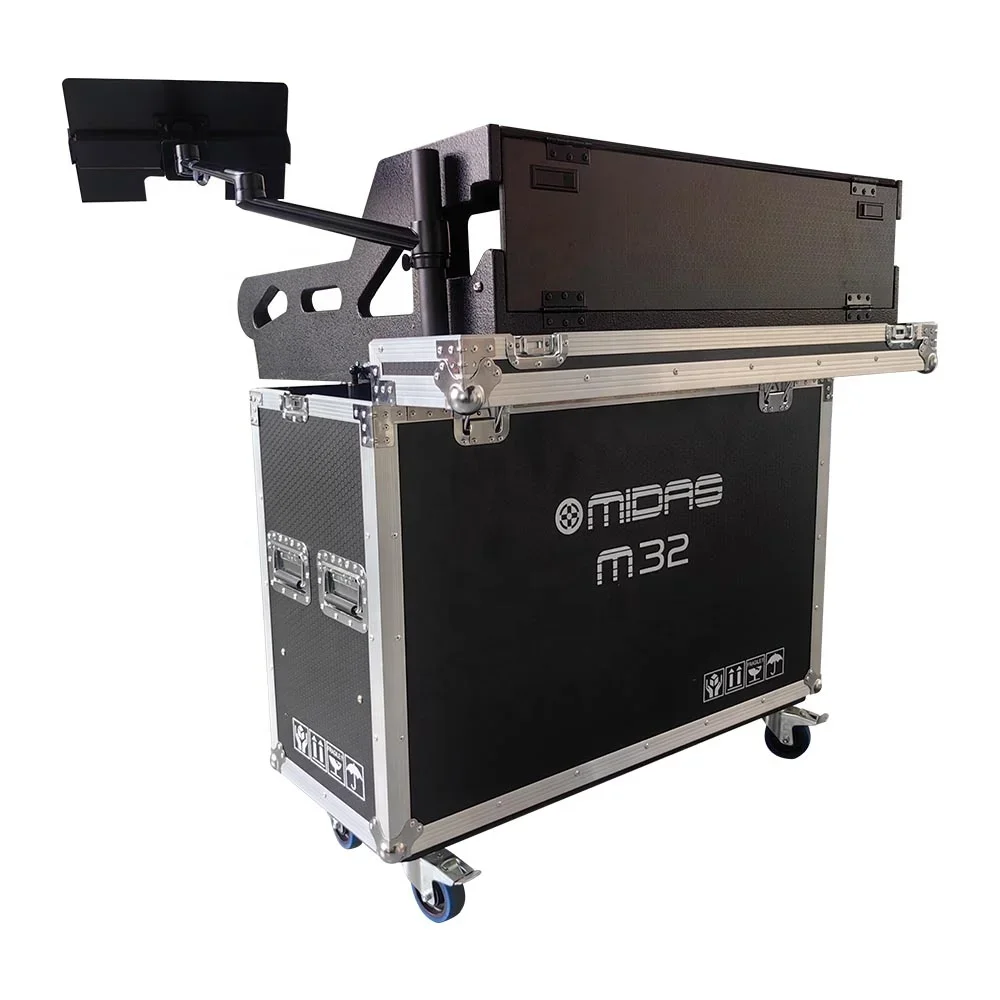 

2026 Customized Midas M32 Hydraulic Flight Case With A Laptop Stand Pa System Sound Equipment Digital Mixer Flight Case