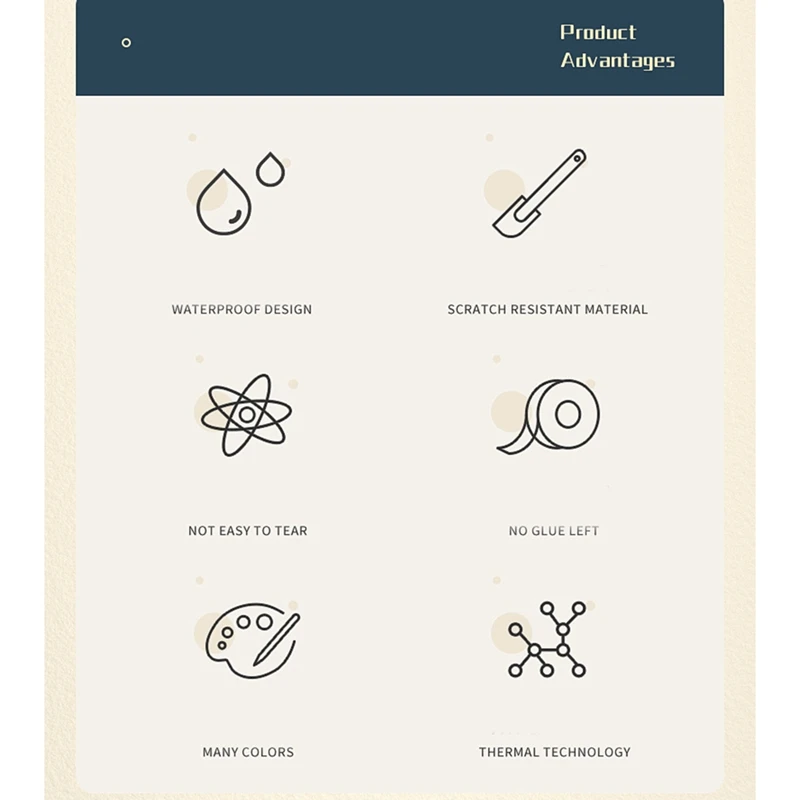 Niimbot D101 D11 D110 White Label Printing Paper Name Sticker Adhesive Book Stationery Labeling Machine Labels Roll