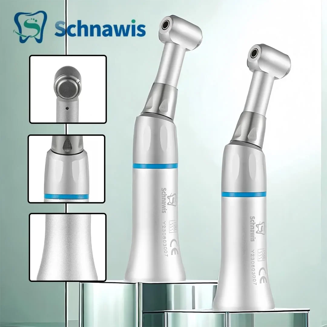 Schnawis Push Button Dental Slow Low Speed Handpiece Contra Angle  For Dental Lab Equipment Micromotor Polishing Tool