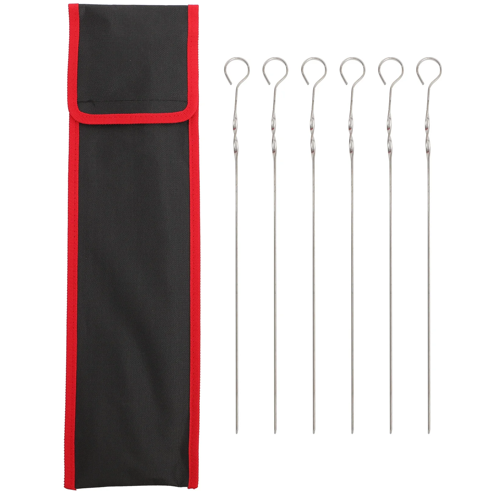 

1pc Waterproof Skewer Storage Bag 30CM BBQ Tool Pouch Portable Grill Container Camping Hiking Kitchen Oxford Cloth
