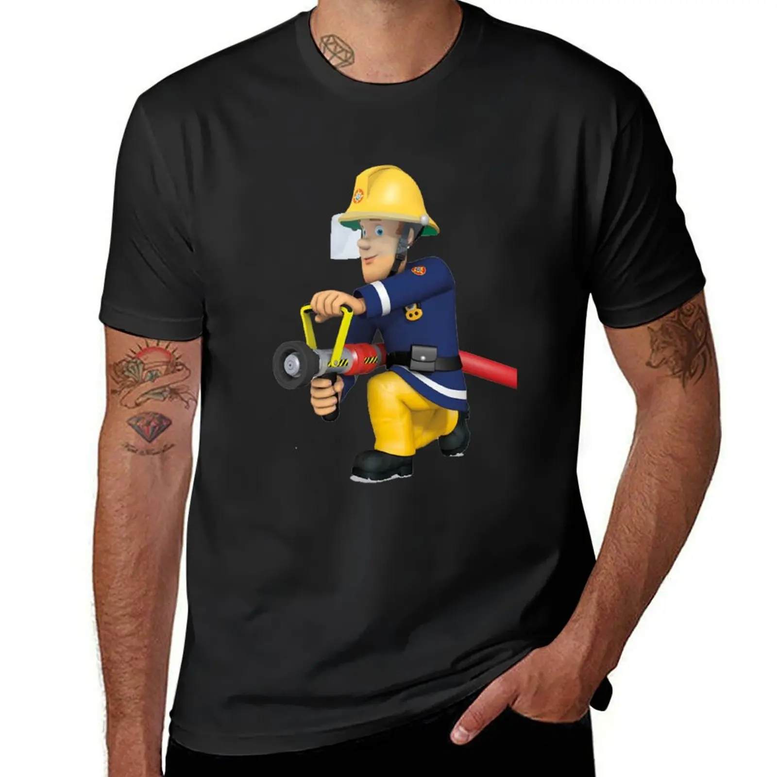 Fireman Sam T-Shirt plain shirts graphic tees kawaii clothes men clothing