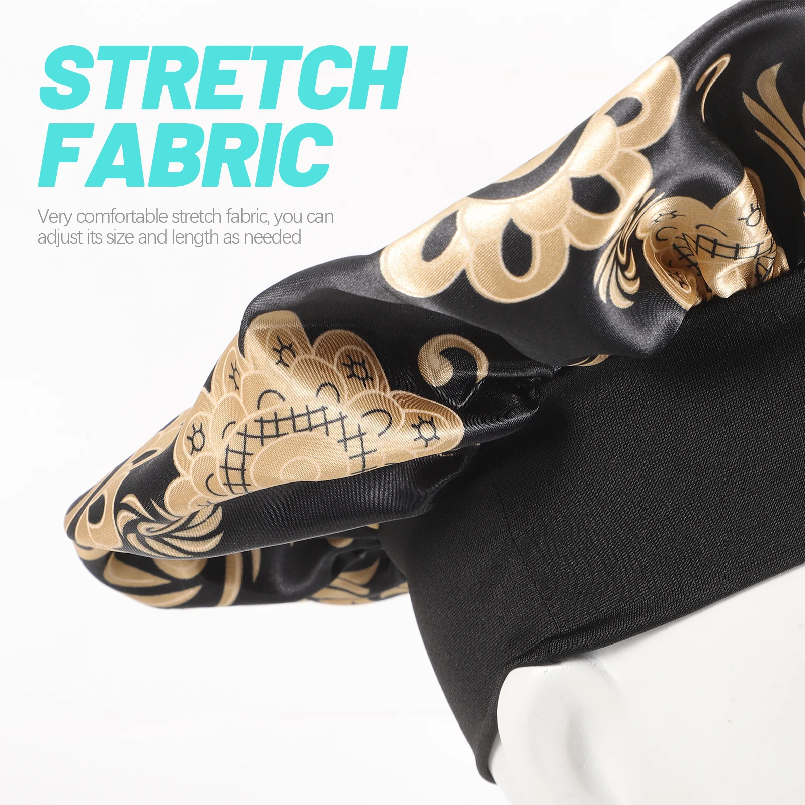 

Elastic Satin Sleep Hat for Women Reusable Bathing Cap Lightweight Foldable Hair Bonnet for Shower Sleeping Travel Moisture