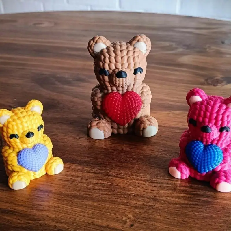 قالب شمعة معطرة وديكورات قالب سيليكون على شكل دب جميل لتزيين الجبس والشمع المعطر يدويًا