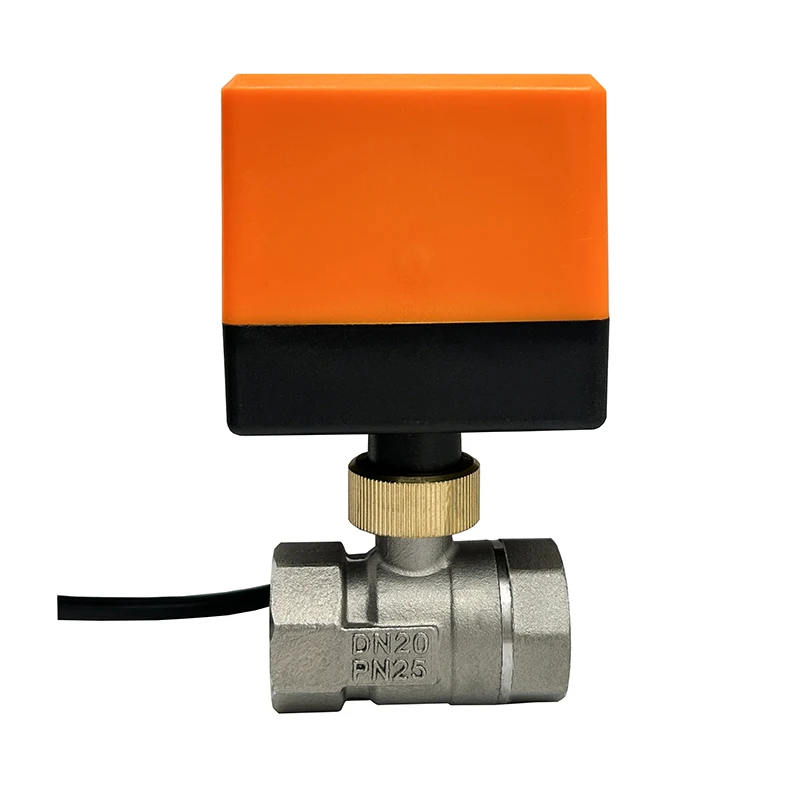 1/2 "1/2" 1 "1-1/4" 2 ''motorisierter 2-Wege-Edelstahl-Kugelhahn 3/4 V 12V 24V 3-Draht 2-Steuer-Kugelhahn für Wasser – Detail 6
