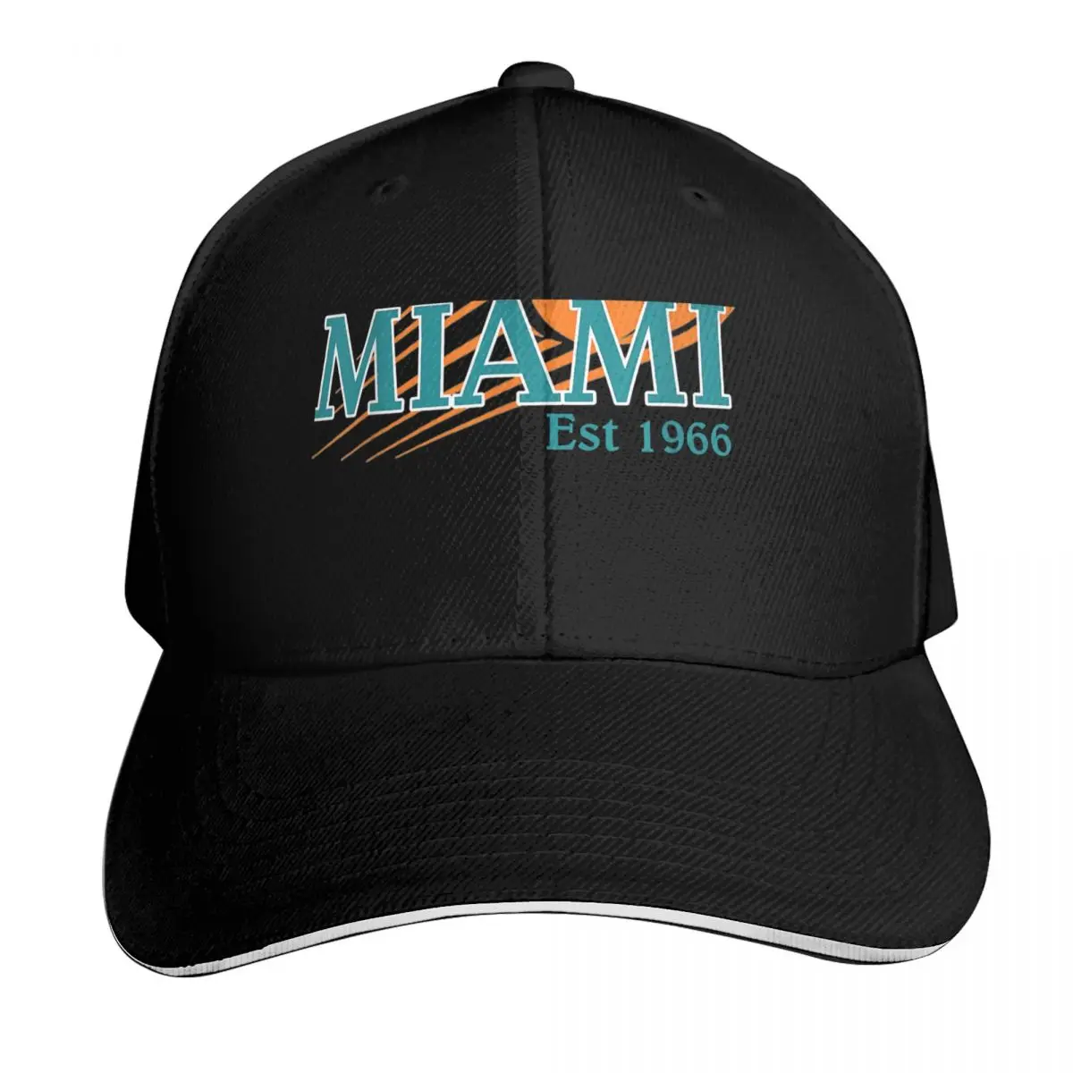 

Miami Est 1966 Sports Team Athletic Novelty Dolphin Baseball Cap hiking hat Golf Hat Man luxury caps Kids Hat Luxury Woman Men's