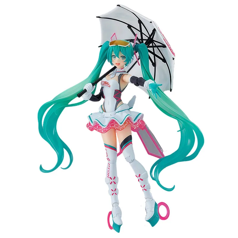 GSC Original FIGMA SP-138 Racing Miku 2021 145mm Anime figuras de acción juguetes para niños regalo de Navidad adornos de modelos coleccionables
