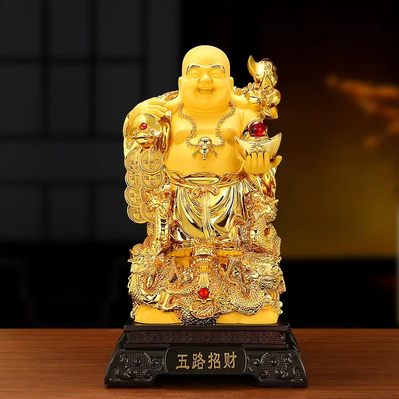 Big Belly Buddha Maitreya Buddha Ornament Laughing Buddha Five Blessings Linmen Store Home Decoration Relocation Opening Gift