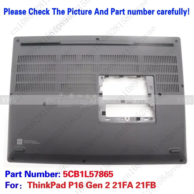 

GYX New KP620 Bottom D Cover Lower Case For ThinkPad P16 Gen 2 21FA 21FB 5CB1L57865.