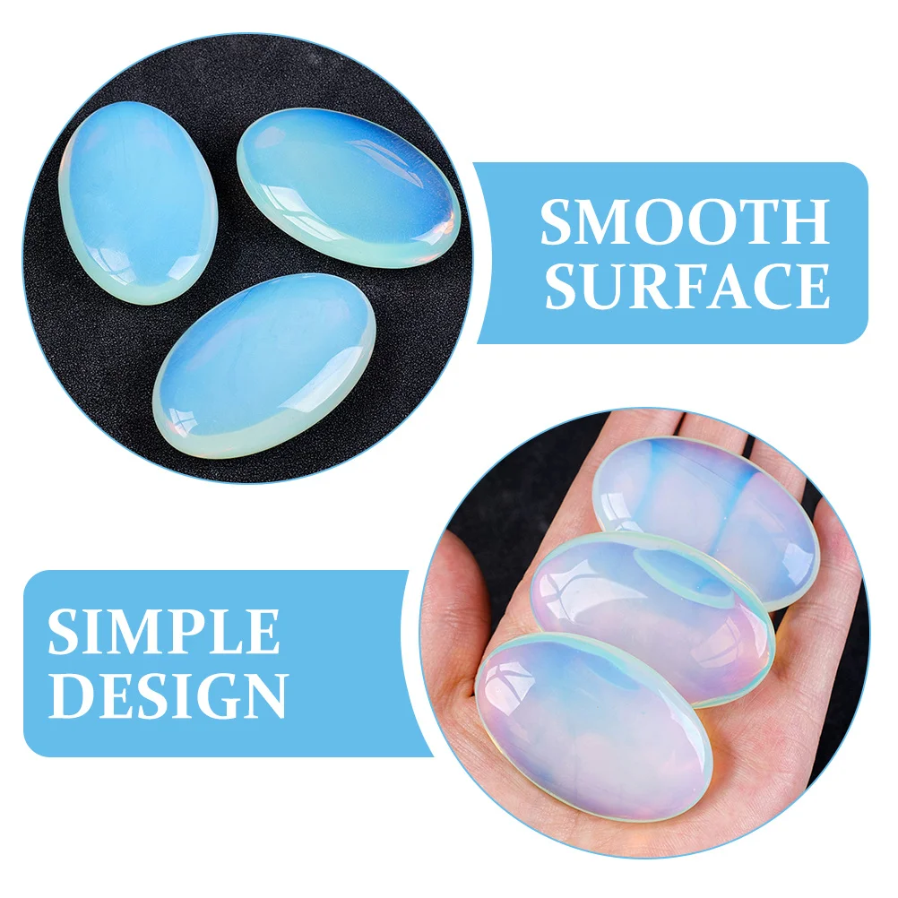 

Crystal Stone Oval Shape Desktop Decoration Crystal Ornament Desktop Decoration Oval Shape Craft Indoor Decor