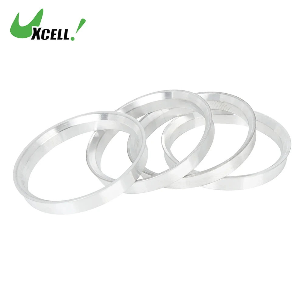 Uxcell 4pcs 56.6-54.1mm 60.1-54.1mm 65.1-57.1mm 66.1-60.1mm Aluminium Alloy Car Hub Centric Rings Wheel Bore Spacer