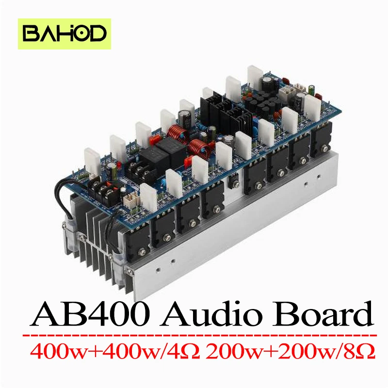 

BAHOD AB400 Audio Board toshiba TTA1943/TTC5200 Dual Channel Amplifier Board 400W×2 Class AB Hifi Power Amplifier Dual 50V-100V