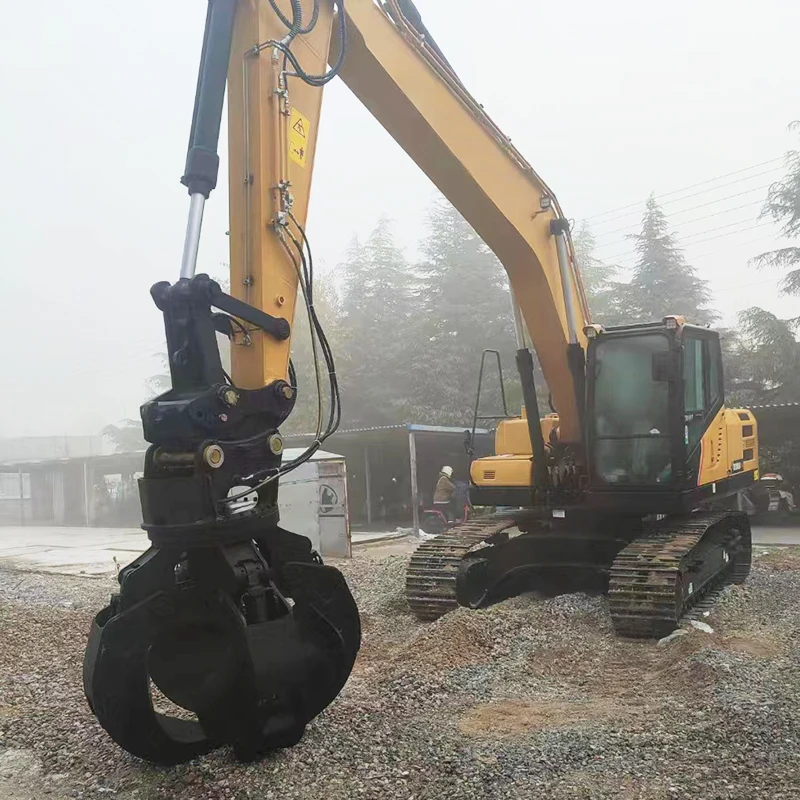 High Performance Hydraulic Orange Peel Grab for Demolition Debris Industrial Waste Material Loading Customized