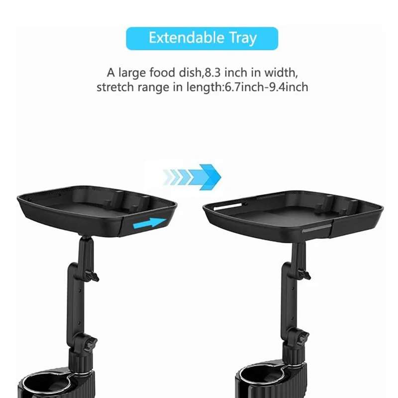 

M85K Автомобильный подстаканник, расширительный лоток, многофункциональный поднос для автомобильной чашки и держатель для телефона, съемный стол, регулируемое основание