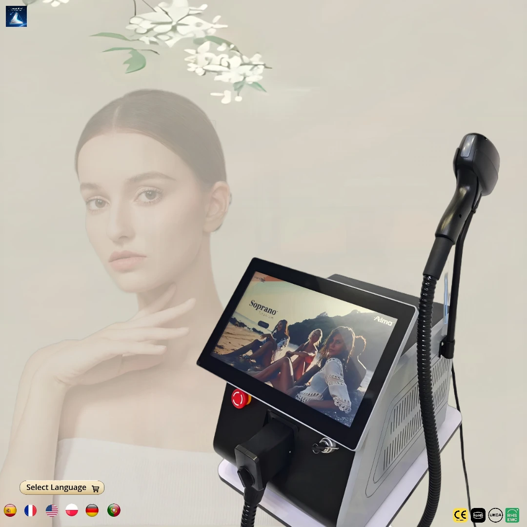 

Профессиональный диодный лазер для женщин, 4000 Вт, портативный 1064 755, 940, 808 нм, устройство для постоянной эпиляции для домашнего использования для лица и тела