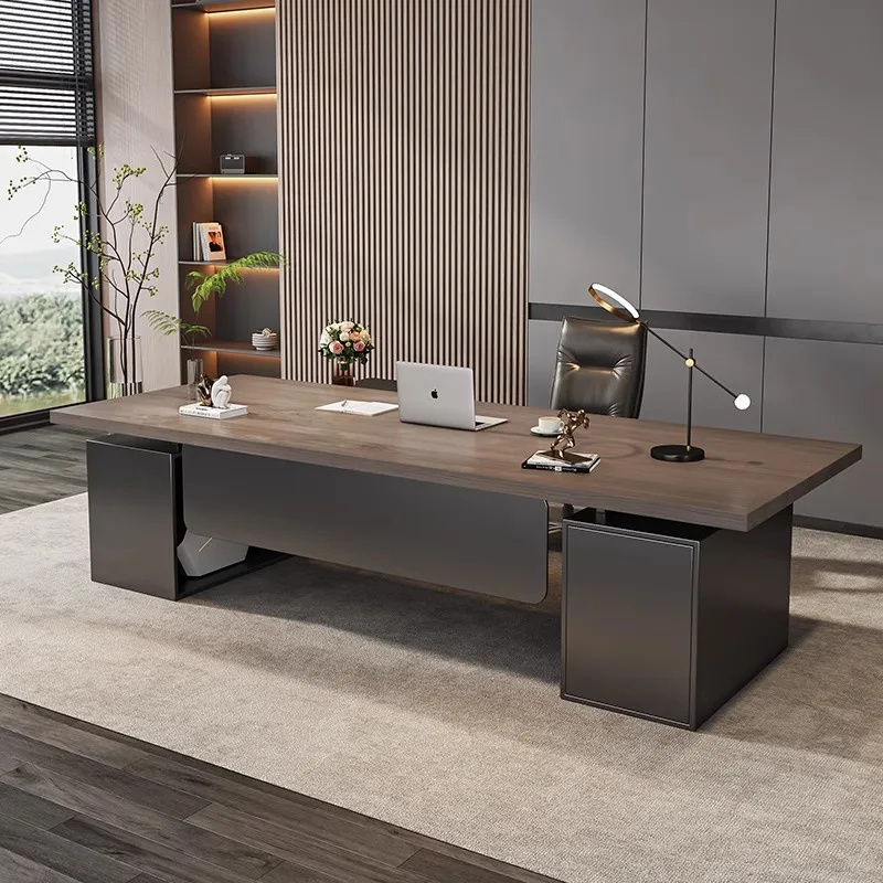 Italian Manager Office Desks Computer Modern Wooden Corner Office Desks Computer With Drawers Furniture Mesa De Trabalho LLOD