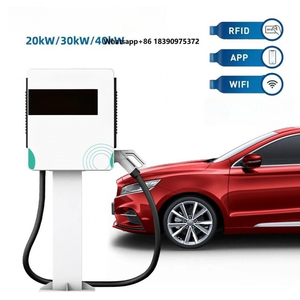 80KW Floor-Mounted   Commercial  Plug Electric Vehicle Dc Charger Fast Ev Charging Station