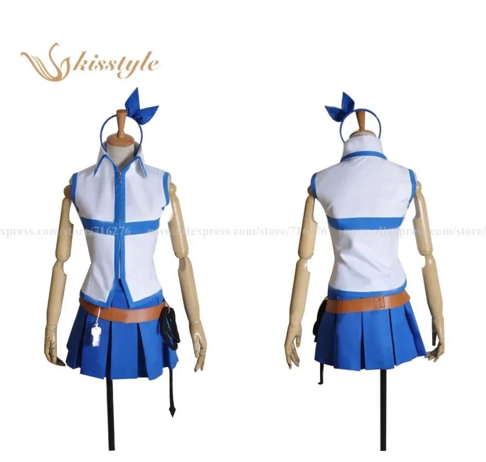 

Kisstyle модный костюм Fairy Tail Люси Хартфилия для косплея, принимаются по индивидуальному заказу