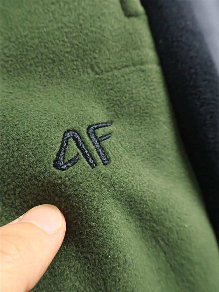 Ultra-Thick 380G Composite Fleece Men's Casual Pants Autumn Winter Warm Loose Fit Long Trousers Fashion Urban Style  Color