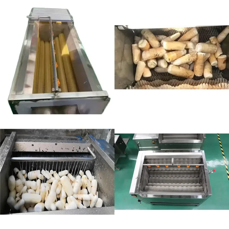 for Potato Peeling Cleaning Machine Slicing Vegetable Peeler 380V High Voltage with 1 Year Warranty Industrial Grade