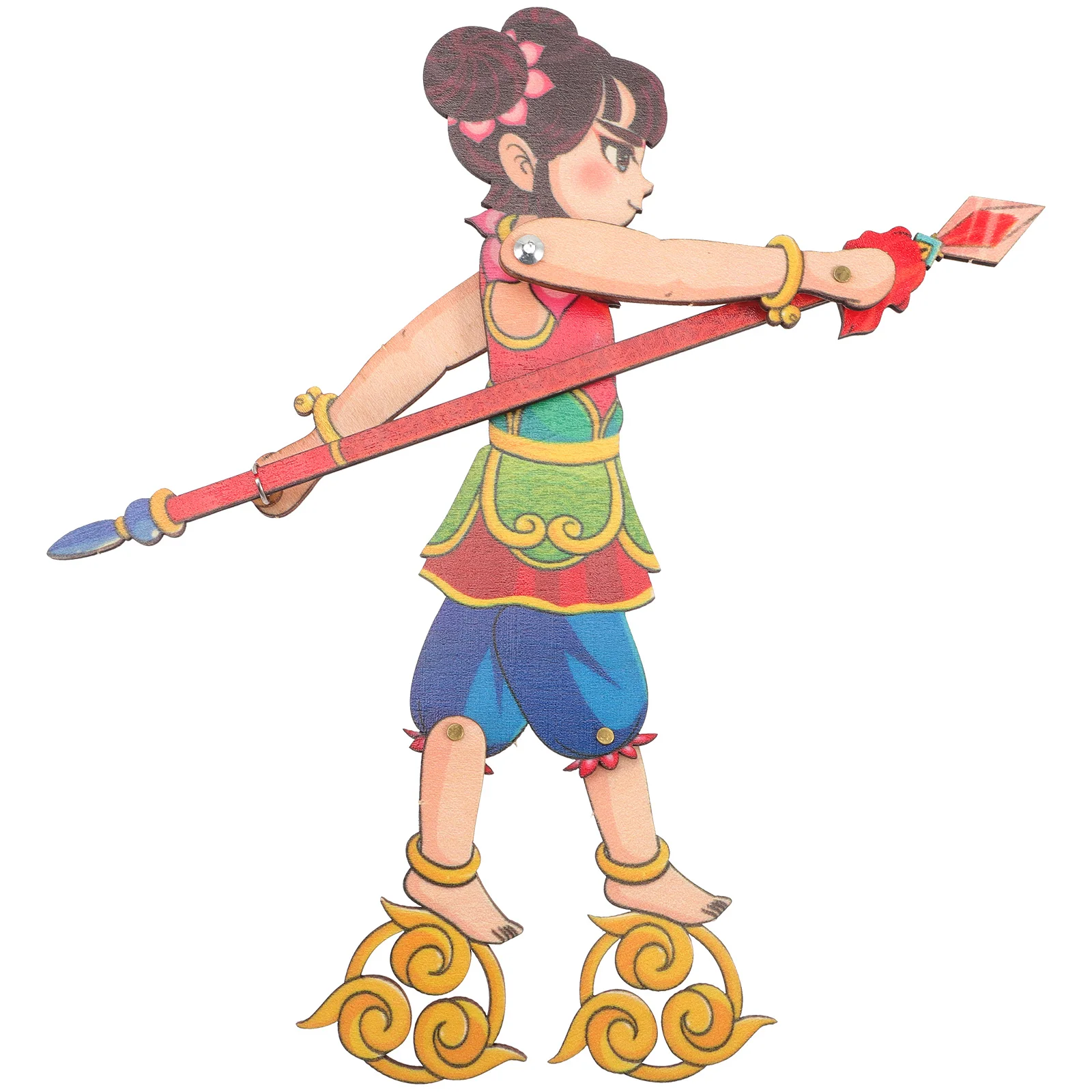 Marionnettes à main en bois ombre bricolage, Kit d'artisanat éducatif pour enfants, jeu éducatif pour enfants, accessoire de danse traditionnelle