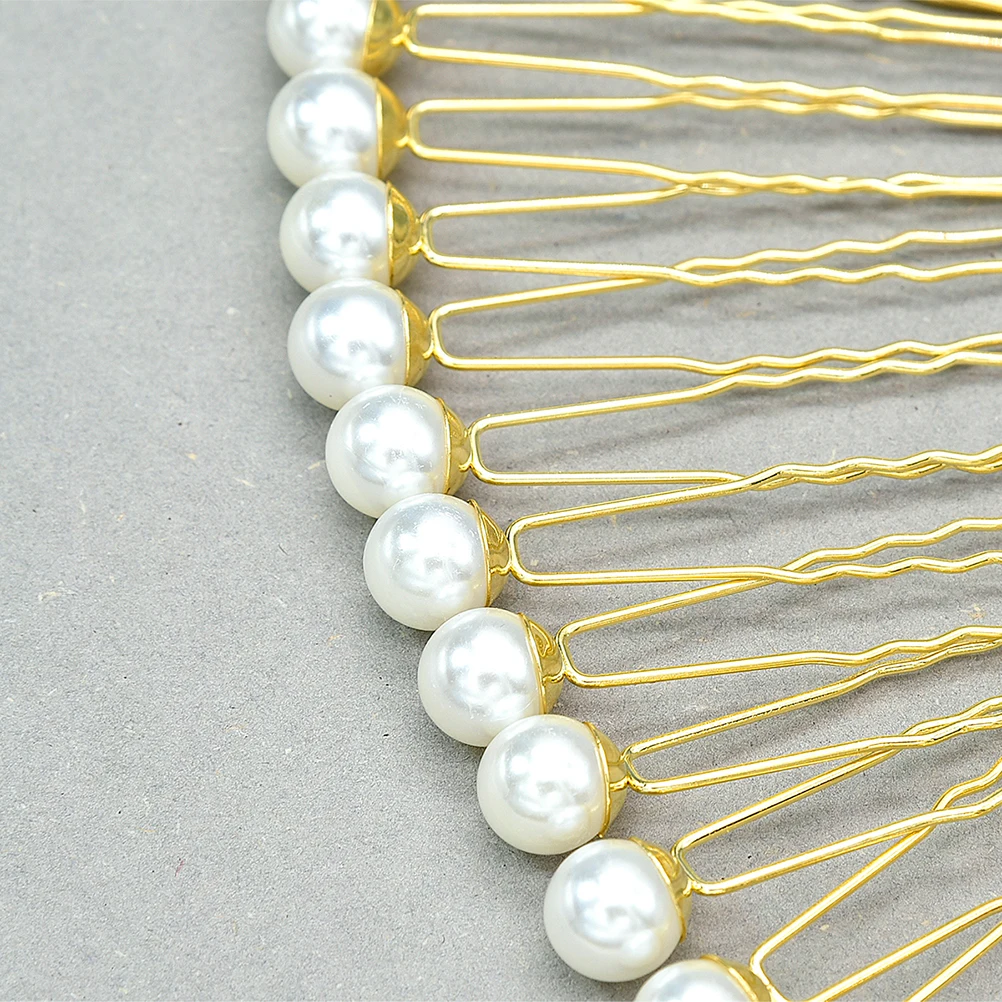 

20 Pcs Pearl Hairpin Women Accessories Korean Style U Shaped Design Durable Long Lasting Perfect Gift For Ladies Parties Wedding
