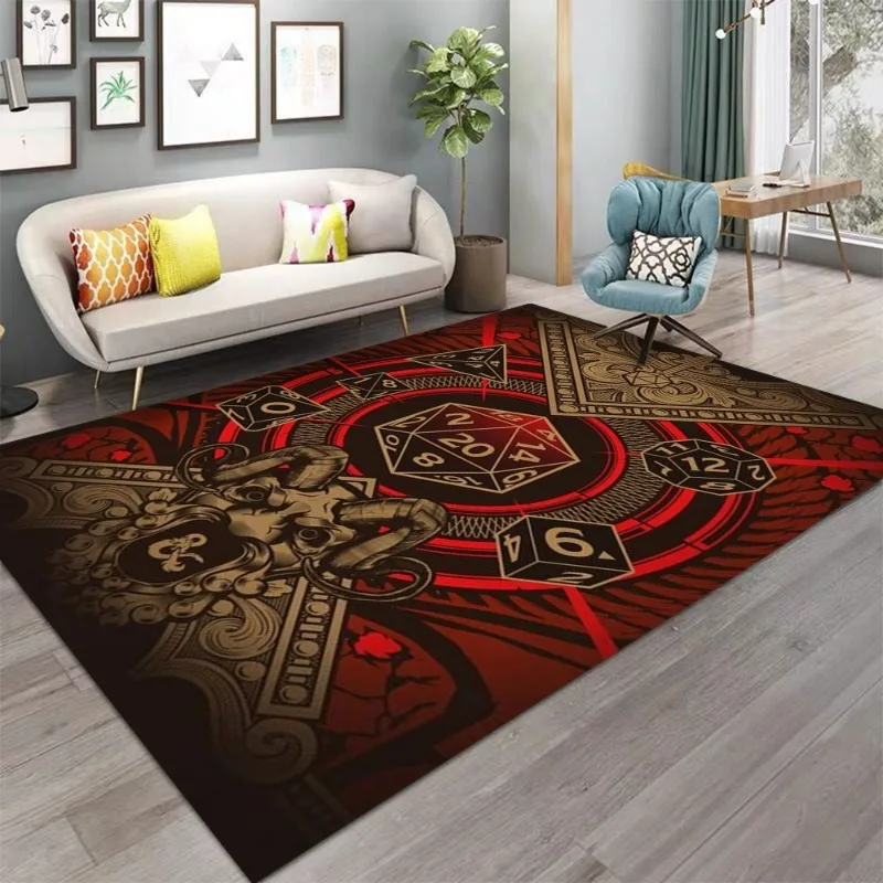 

Dungeons Dragons Printed Large Carpet Rug for Home Living Room Bedroom Sofa Doormat Decor Area Rug Carpet Non-slip Floor Mat