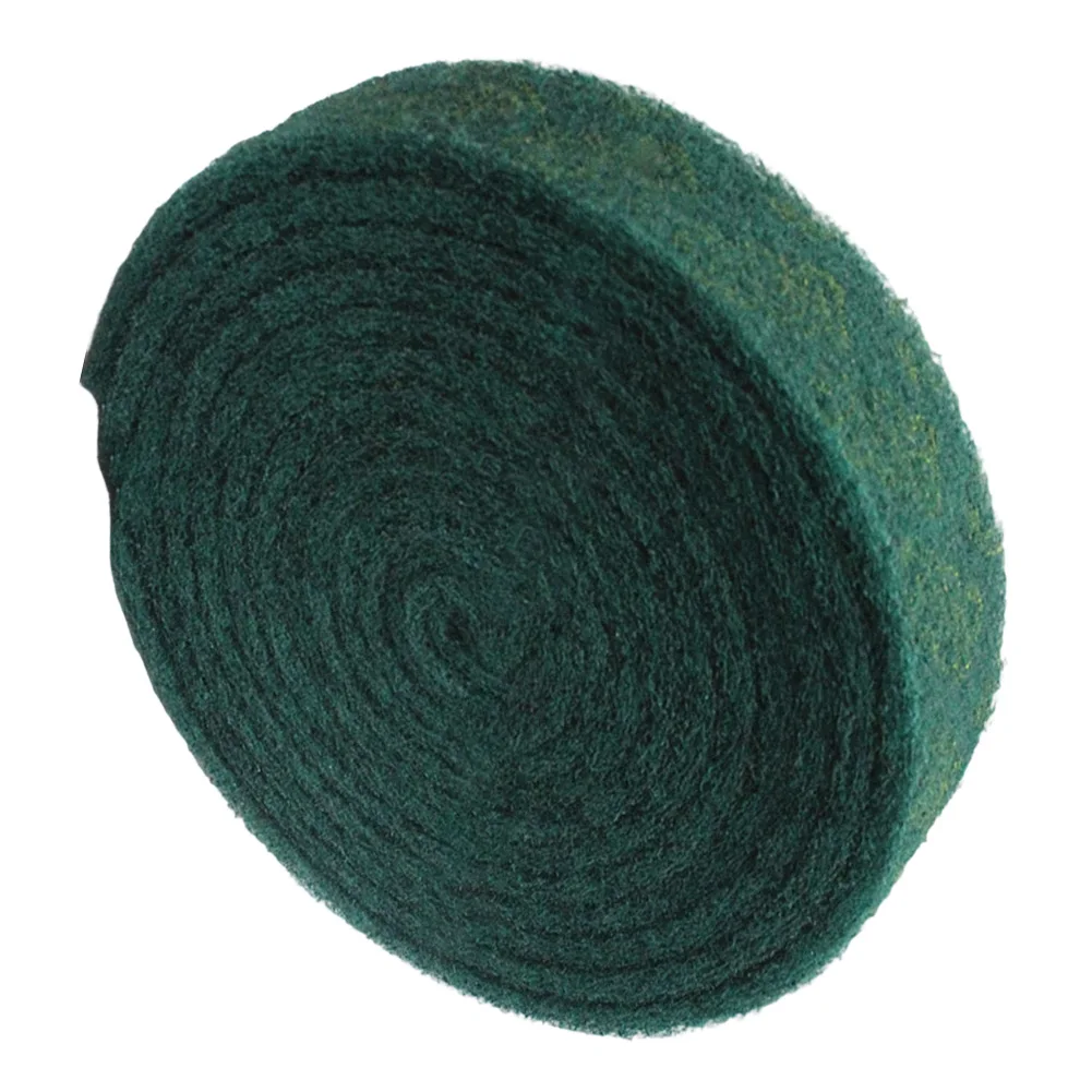 Green Industrial Scouring Pad Roll 5.7 meters x 70mm Nylon 8698 for Rust Removal Polishing and Deburring Tasks